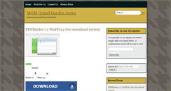 Desktop Screenshot of mgmgrandgardenarena.com