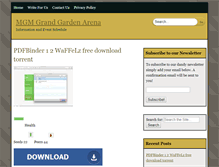 Tablet Screenshot of mgmgrandgardenarena.com